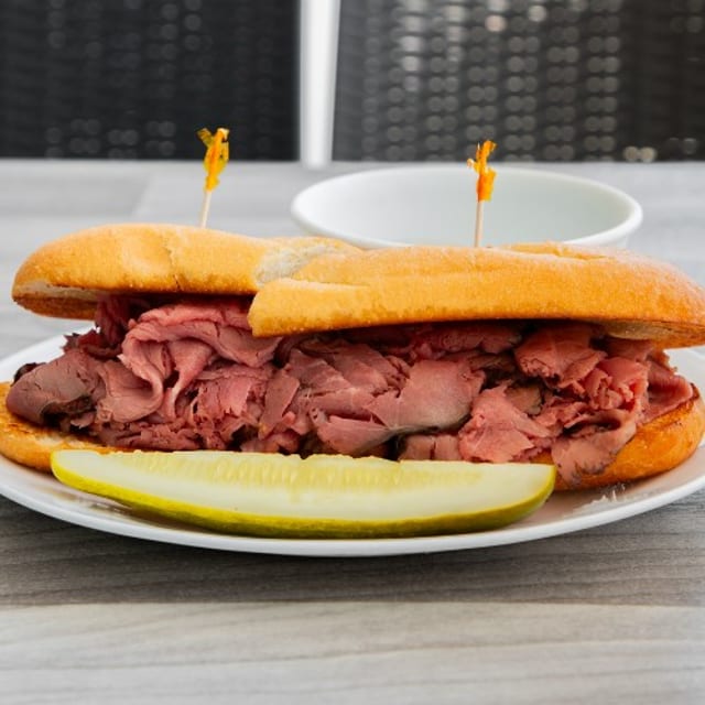 Hot Pastrami Sandwich.