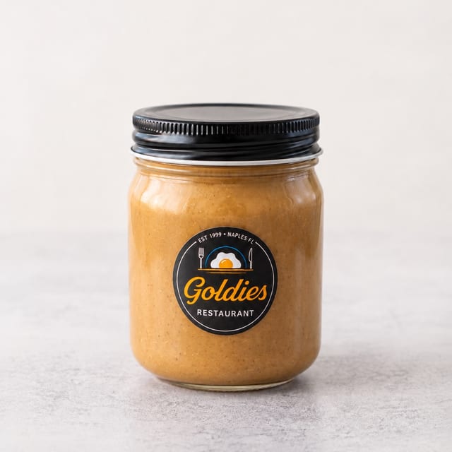 Homemade Peanut Butter - whole Jar.