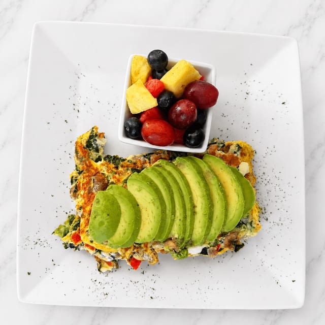 Avocado Veggie Omelet.