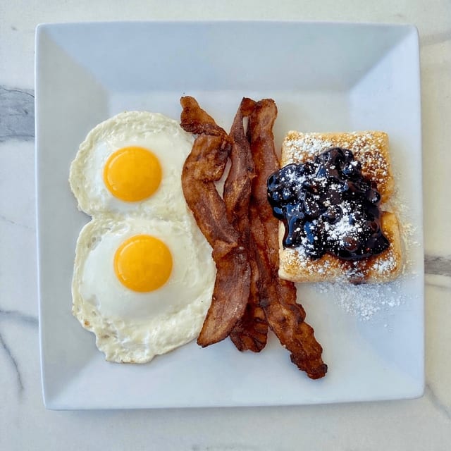 Blueberry Blintz Combo.