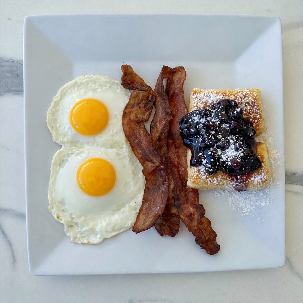 Blueberry Blintz Combo.