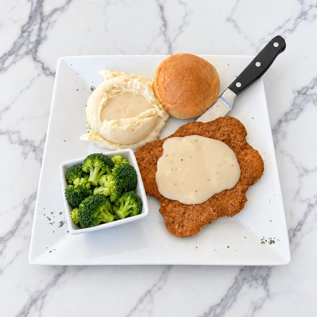 Country Fried Steak Dinner.