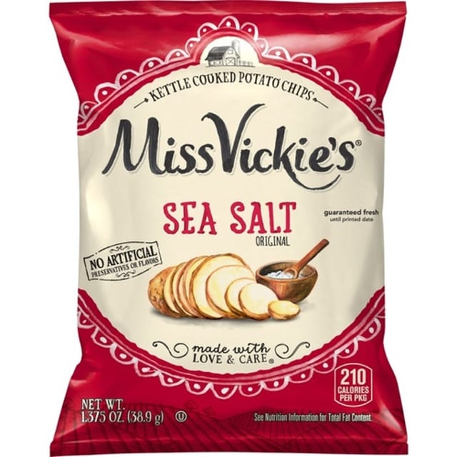 Miss Vickie's Kettle Sea Salt Potato Chips.