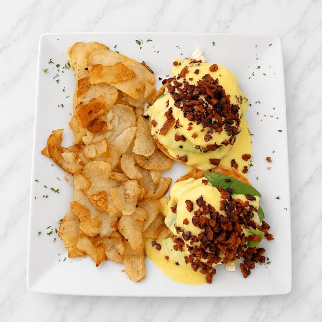 Avocado Chorizo Benedict.