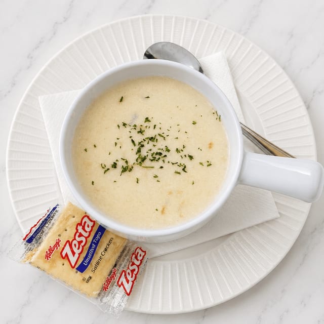 New England Clam Chowder.