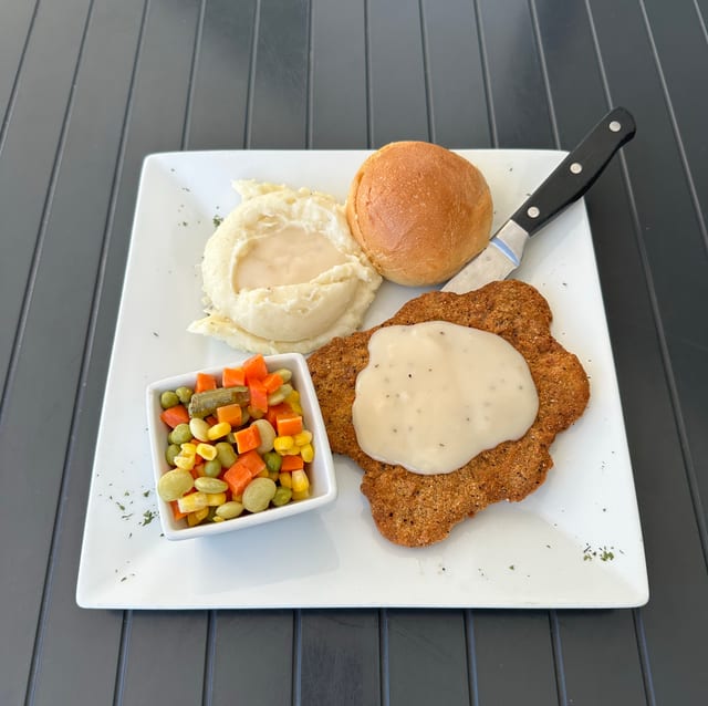 Country Fried Steak Dinner.