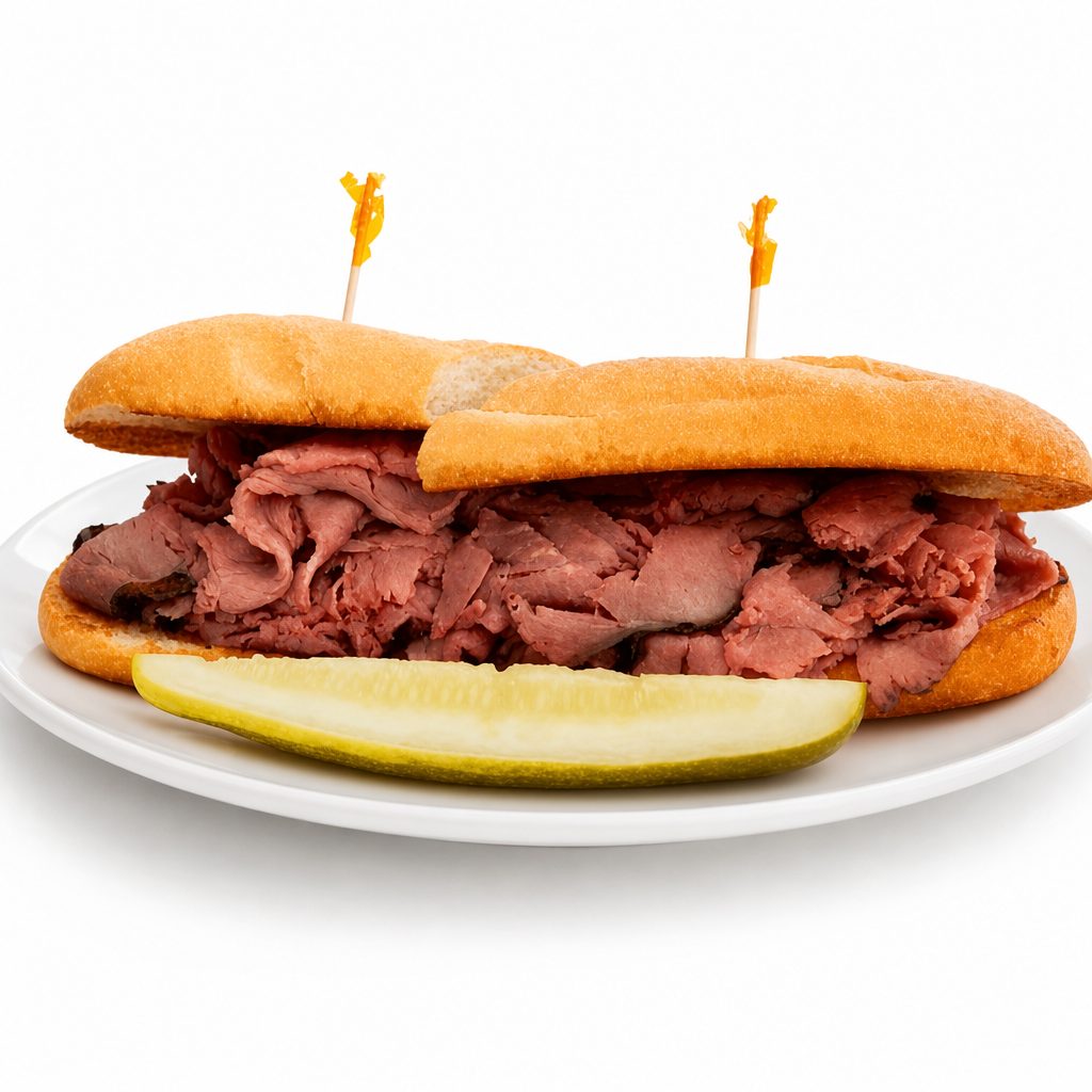 Hot Pastrami Sandwich.