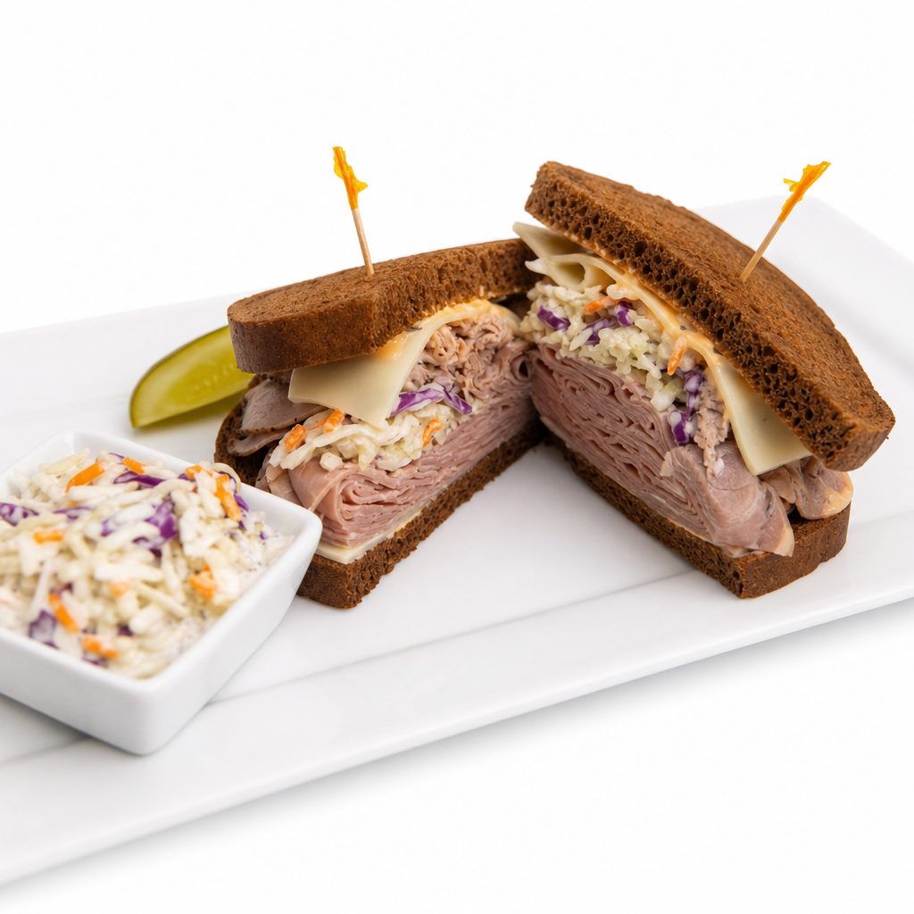 #2. Corned Beef, Roast Beef & Swiss Cheese Sandwich.