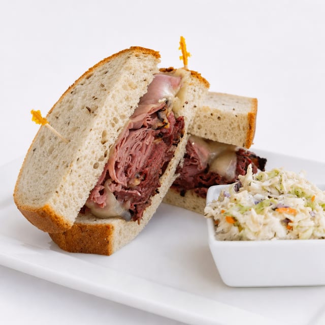 #1. Hot Corned Beef & Pastrami Sandwich.