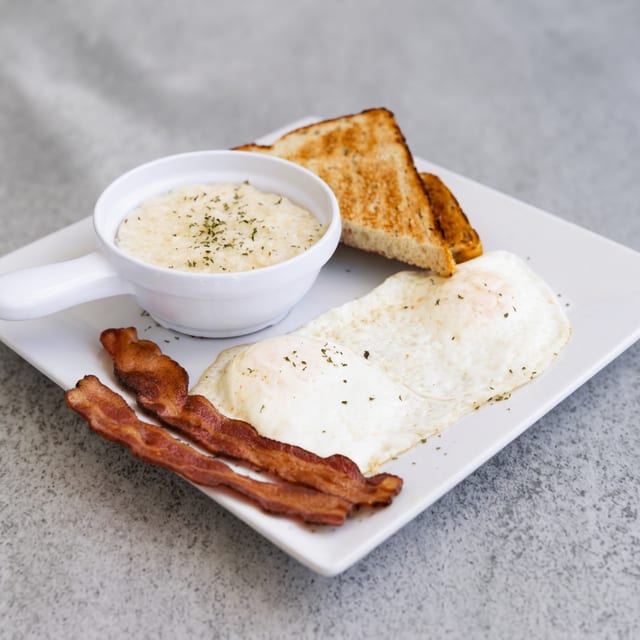 Two Eggs with Bacon, Sausage or Ham.