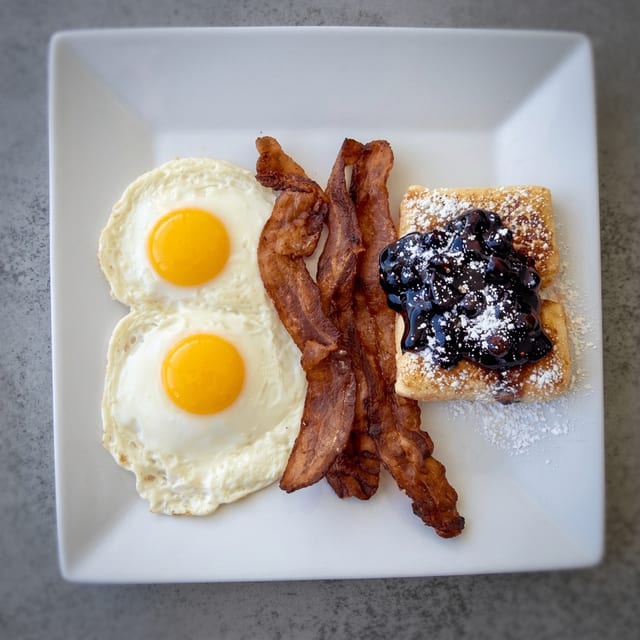 Blueberry Blintz Combo.
