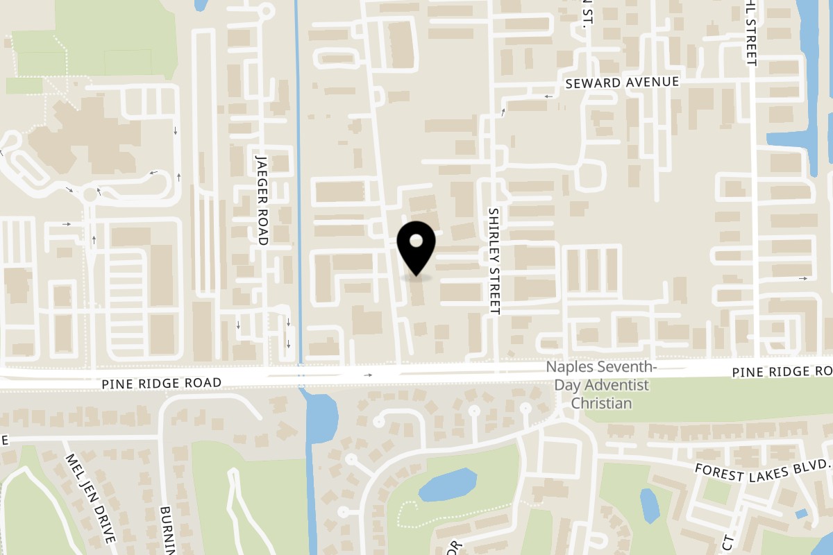 Map showing the location of Goldies Restaurant on 5400 Taylor Rd STE 105 in Naples